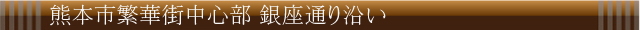 熊本市繁華街中心部